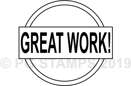 CIRCULAR 11 - Great Work stamp. 