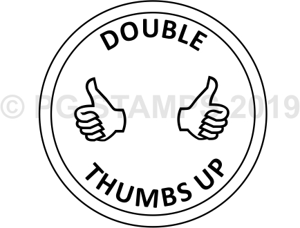CIRCULAR 15 - Double thumbs up stamp