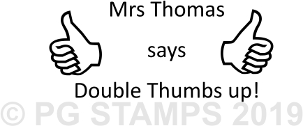 NT 25 - Double thumbs up stamp