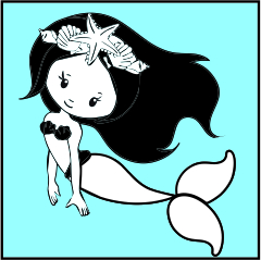 Customised Mermaid teacher stamps