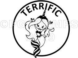 CIRCULAR 26 - Motivational Mermaid - Terrific-  teacher stamp