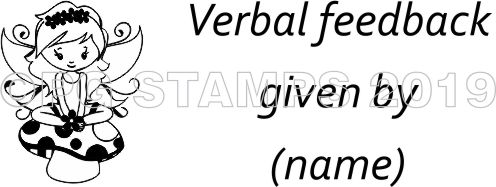 FAIRY 23 - Verbal Feedback teacher stamp