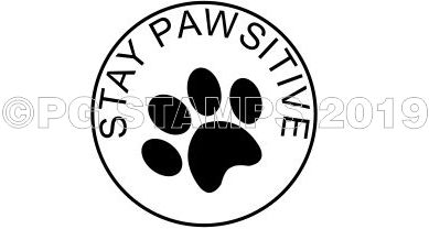 PUPPY 27 - Motivational "Pawsitive" stamp