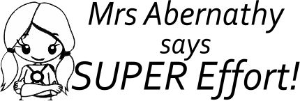 SUPER HERO 2 - Customised motivational teacher stamp