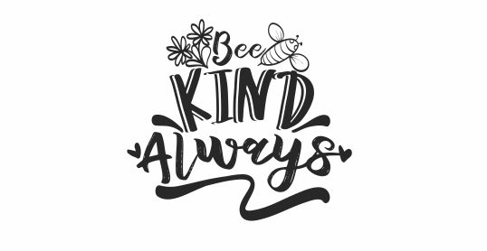 BEE 17 Motivational Bee Kind Always teacher stamp