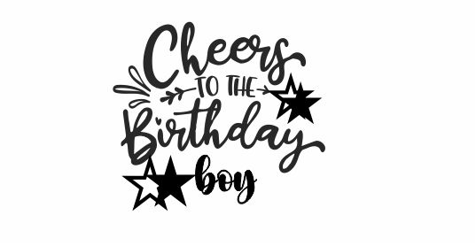 BIRTHDAY 2 - Cheers to the Birthday Boy teacher stamp
