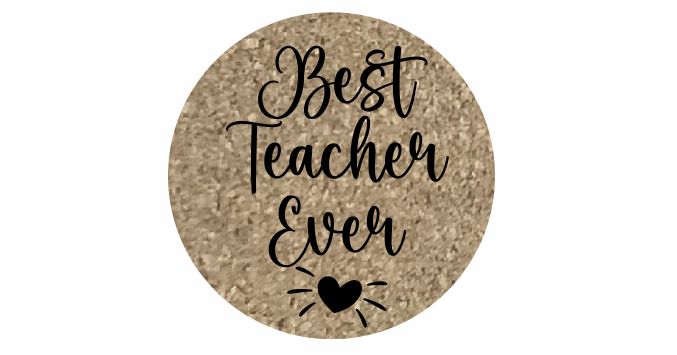 CORK COASTERS TEACHER THANK YOU PERSONALISED