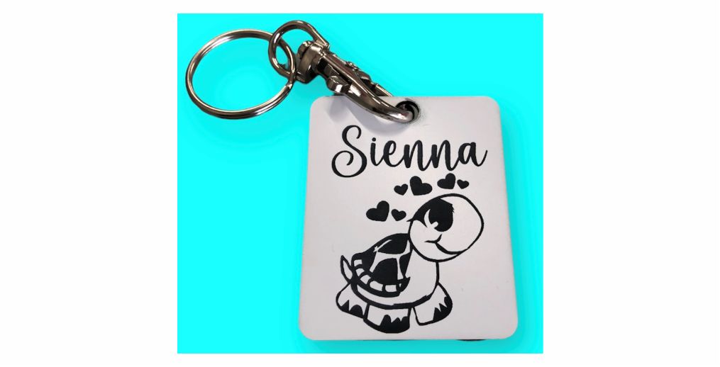 PERSONALISED NAME TAG/KEY RING SMALL with/without image