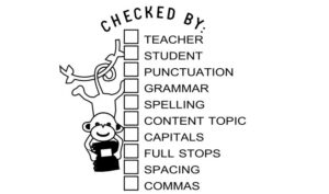 WRITING CHECKLIST CHECKED BY TEACHER/STUDENT 48MM
